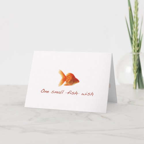 Happy Birthday Small Fish Card