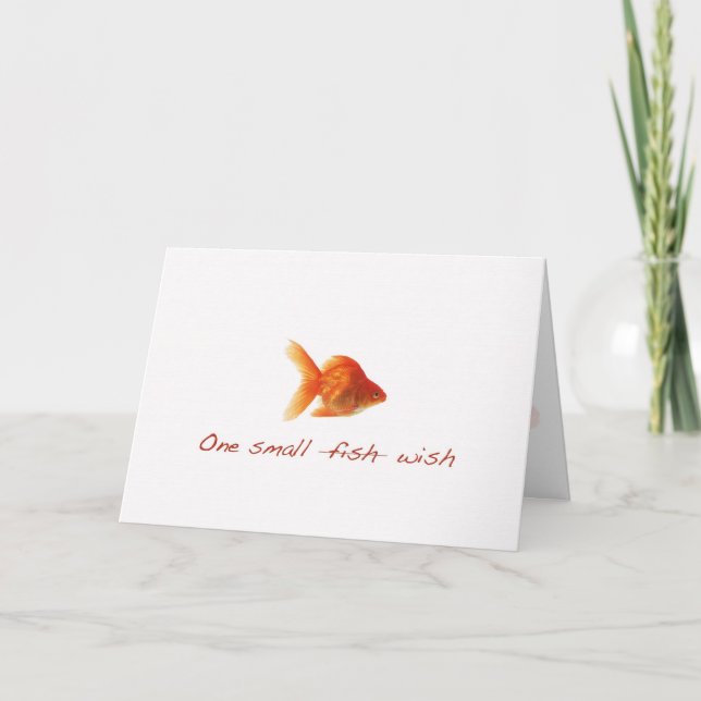 Happy Birthday Small Fish Card (Front)