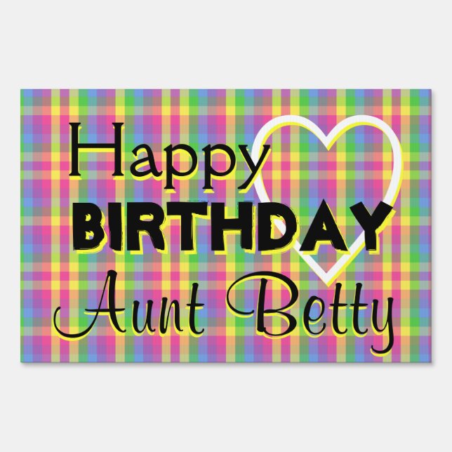 Happy Birthday Small Yard Sign Template (2) (Front)