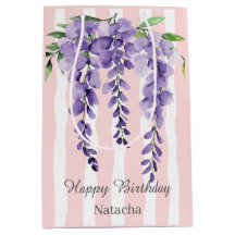 Happy birthday so sweet pink stripes grapes