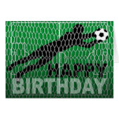 Happy Birthday Soccer Field Goal (Front Horizontal)