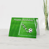 Happy Birthday Soccer Player Card | Zazzle