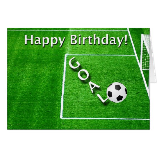 Happy Birthday Soccer Player Card | Zazzle.com