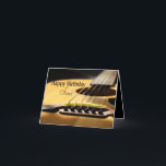 Happy Birthday Son! Acoustic Guitar Photo Holiday Card<br><div class="desc">For a son of any age,  my beautiful guitar is the subject of this fine birthday card for a son. Cherie's Art (c)2020</div>