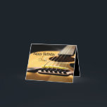 Happy Birthday Son! Acoustic Guitar Photo Holiday Card<br><div class="desc">For a son of any age,  my beautiful guitar is the subject of this fine birthday card for a son. Cherie's Art (c)2020</div>