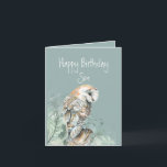 Happy Birthday Son  Barn Owl  Holiday Card<br><div class="desc">If your Son loves owls,  nature or wildlife he will love this Birthday card</div>