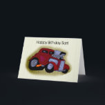 Happy Birthday Son Car Greeting Card<br><div class="desc">A caricature of a 1939 Willy's. Perfect for a son who loves old cars.</div>