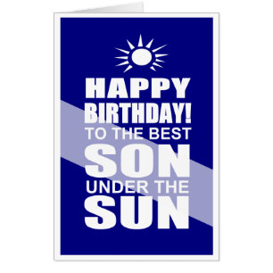 Happy birthday son card