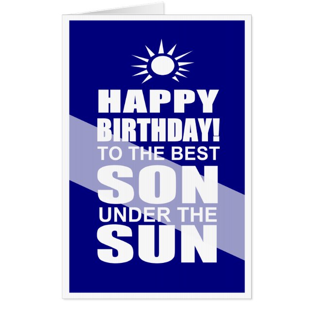Happy birthday son card (Front)