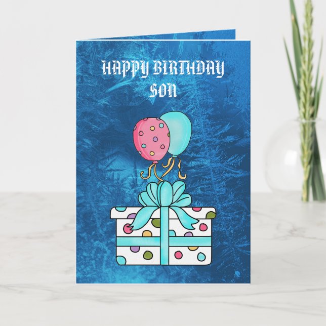 HAPPY BIRTHDAY SON card (Front)