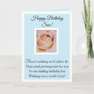 Happy Birthday Son Card