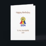 Happy Birthday Son Card<br><div class="desc">Christian Birthday Card for Son!   Includes text inside and Scripture.  Can be personalized and customized,  too,  using the template tools.</div>