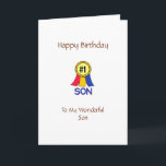 Happy Birthday Son Card<br><div class="desc">Christian Birthday Card for Son!   Includes text inside and Scripture.  Can be personalized and customized,  too,  using the template tools.</div>