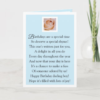 Happy Birthday son Card