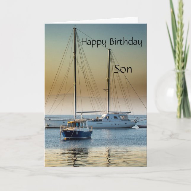 Happy Birthday Son Card (Front)