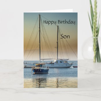 Happy Birthday Son Card by WImages at Zazzle