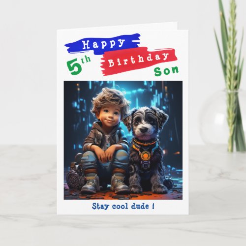 Happy Birthday Son _ Editable Card
