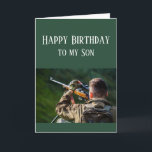 Happy Birthday Son Hunting Camouflage Card<br><div class="desc">Things You Love Happy Birthday  Son for those who love hunting outdoors,  nature and or wilderness</div>