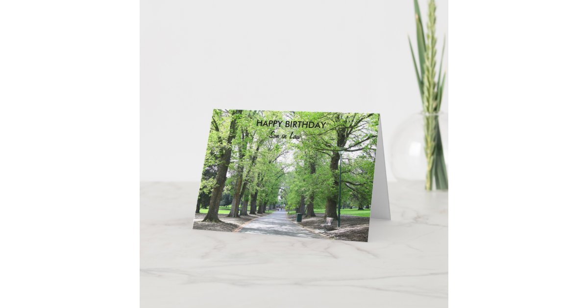 Happy Birthday Son in Law Card | Zazzle