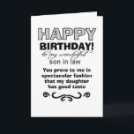 Happy birthday son in law card<br><div class="desc">birthday greeting cards,  son in law greeting card,  greeting cards from mother/law to son/law,  birthday wishes for son in law,  funny son in law,  son in law birthday wishes</div>