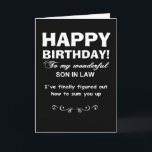 Happy birthday son in law card<br><div class="desc">birthday greeting cards,  son in law birthday cards</div>