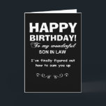 Happy birthday son in law card<br><div class="desc">birthday greeting cards,  son in law birthday cards</div>