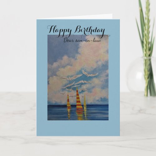 Happy Birthday/Son-in-Law greeting card
