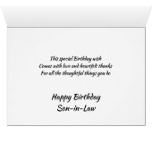 Happy Birthday Son-in-Law Vintage Stag, Deer (Inside Horizontal (Bottom))