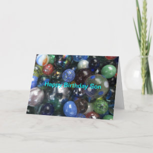 Happy Birthday Son Marbles Card