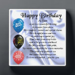 Happy  Birthday Son Poem Plaque<br><div class="desc">A great personalised gift for a son on his  Birthday.

This item can be personalised or just purchased as it is</div>