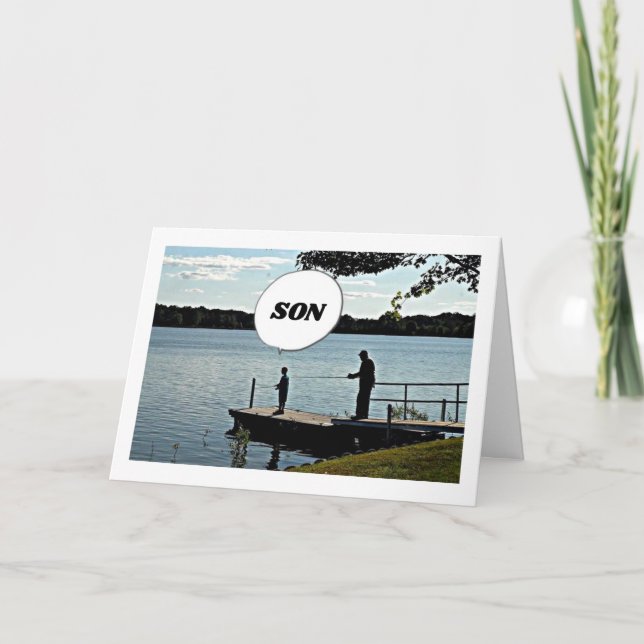 HAPPY BIRTHDAY **SON** THROW OUT THAT LINE! CARD (Front)