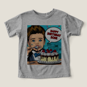 Happy Birthday, Son - Toddler's Birthday T-Shirt Toddler T-shirt