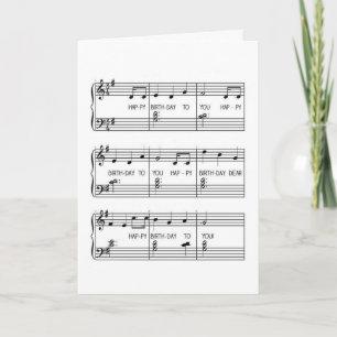 Happy Birthday Song Card