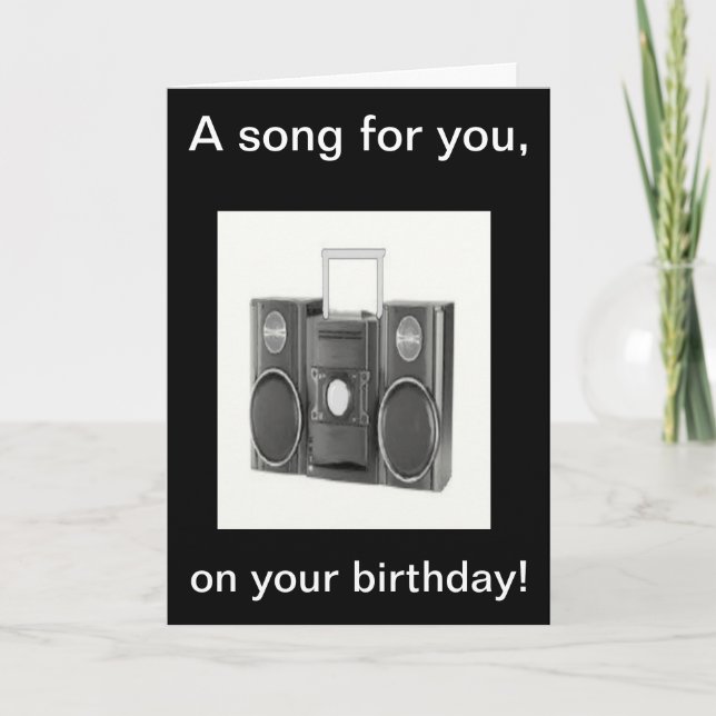 Happy Birthday song Card (Front)