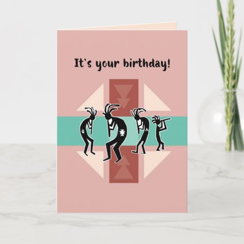 Happy Birthday Southwest Style with Kokopelli Card