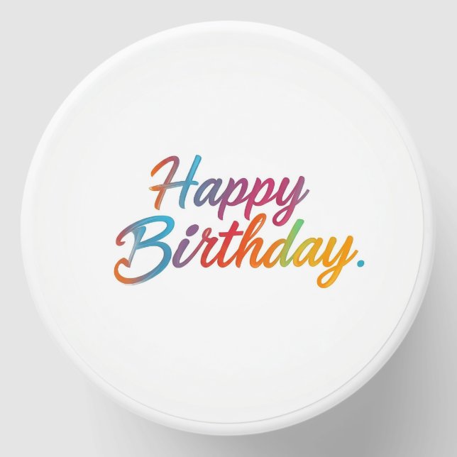Happy Birthday Soy Wax Mini Candle Favors (Front)