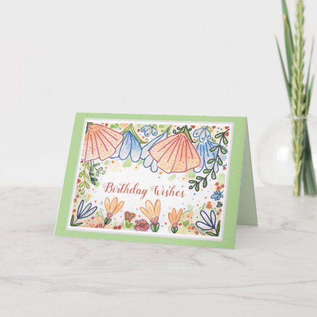 Happy Birthday Special Friend Flower Card (Front)