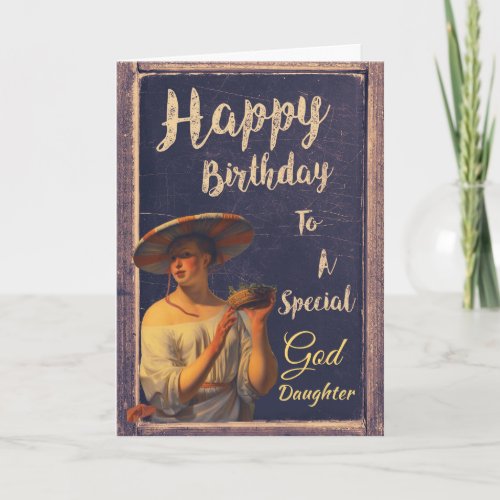 Happy Birthday Special Goddaughter Personalize Card