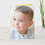 Happy Birthday special Grandson grey photo card<br><div class="desc">Replace the photo on the front.
Add your message inside.
Happy Birthday special Grandson.
Inside designed in grey and yellow.</div>