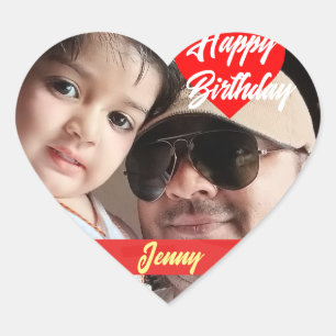 Happy Birthday Special Photo Personalize Sticker