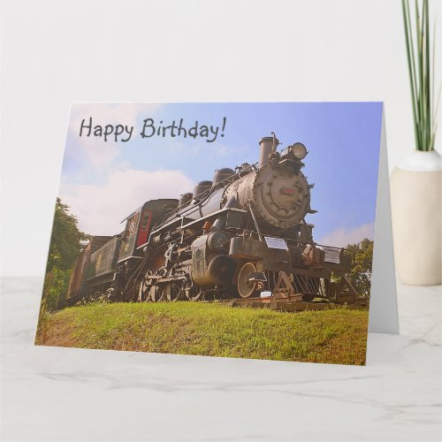 Happy Birthday Special Steam Train Card