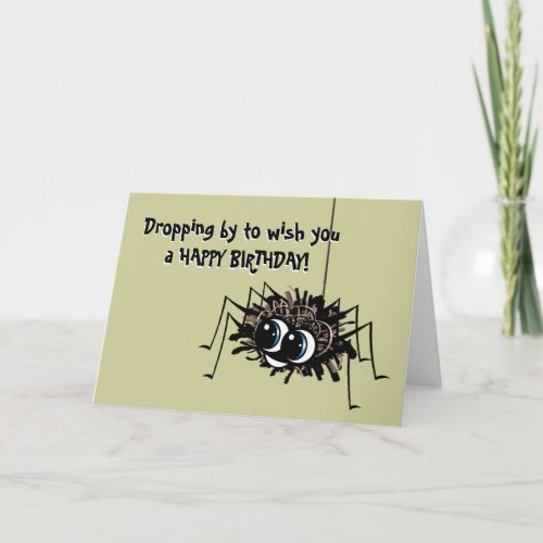 Happy Birthday Spider Card