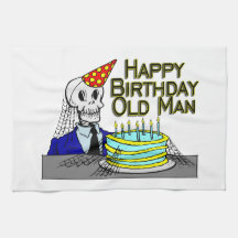Happy Birthday Spider Web Old Man