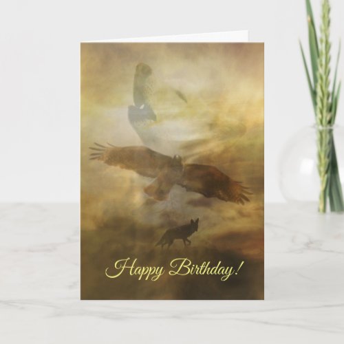 Happy Birthday Spiritual Native American Card
