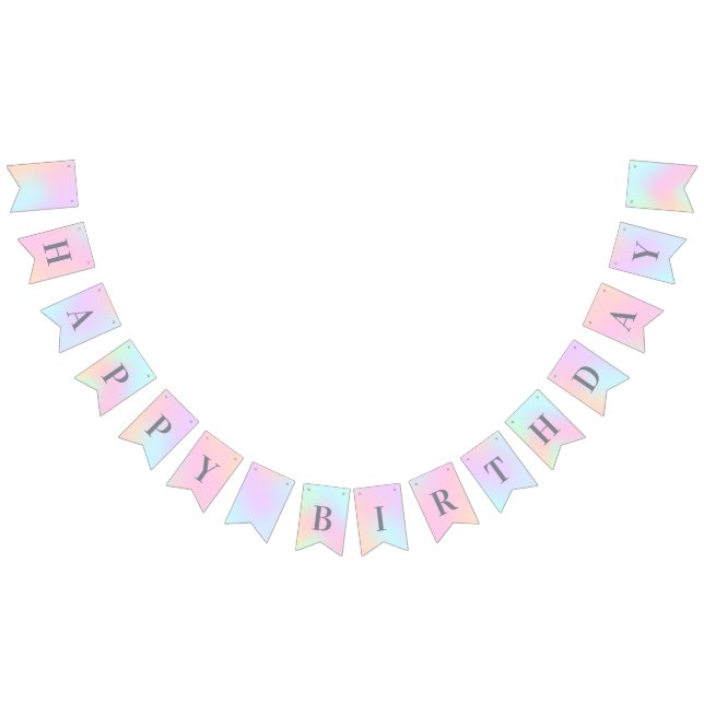 Happy Birthday Spring Colors Bunting Flags (All)