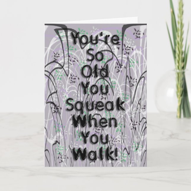 Happy Birthday Squeaky! Card (Front)