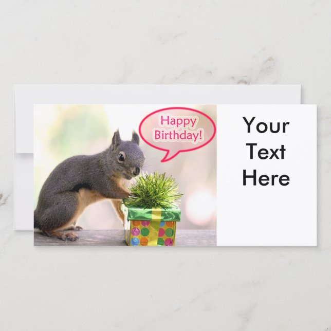 Happy Birthday Squirrel (Front)