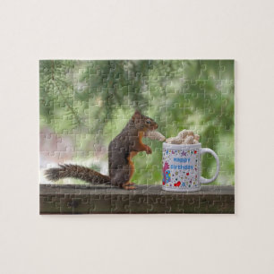 Happy Birthday Squirrel Jigsaw Puzzle