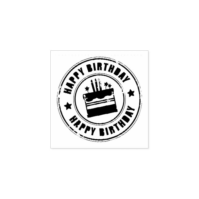 Happy Birthday Stamp (Imprint)