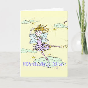 Happy Birthday Star Fairy Greeting Card